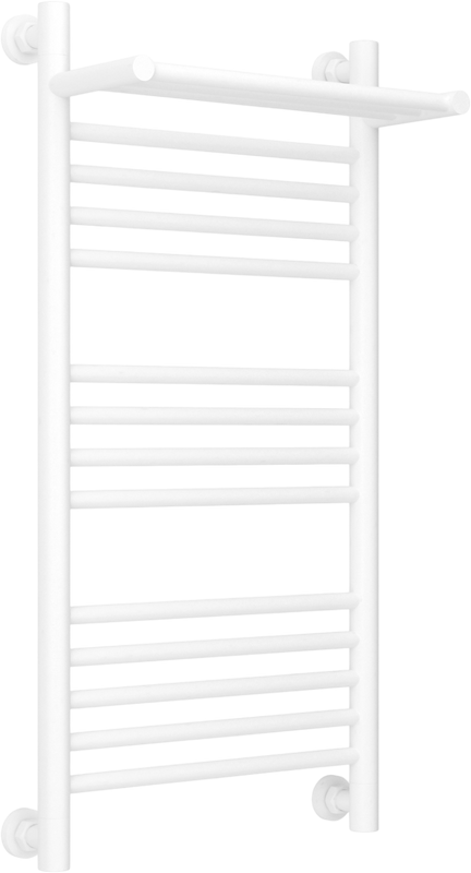 Полотенцесушитель водяной Сунержа Богема 1П + 80x40, белый матовый, с полкой