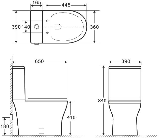 Унитаз-компакт напольный Aquanet Roll 2-C