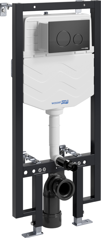 Система инсталляции для унитазов Wasserkraft Vils 56TLT.010.ME.MB02 с кнопкой смыва матовой черной