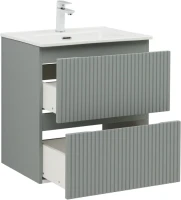 Тумба с раковиной Aquanet Джейн (Flat) 60 подвесная, мисти грин
