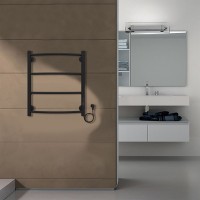 Полотенцесушитель электрический Azario VERONA 500/600 черный (AZ04856B)