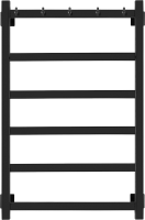 Полотенцесушитель электрический Secado Корсико 1 К 85x55 см, подключение справа, матовый черный, лесенка