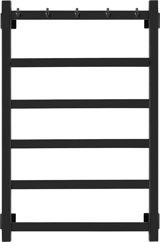 Полотенцесушитель электрический Secado Корсико 1 К 85x55 см, подключение справа, матовый черный, лесенка