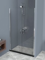 Душевая дверь в нишу BelBagno Uno B-2-120-C-Cr стекло прозрачное