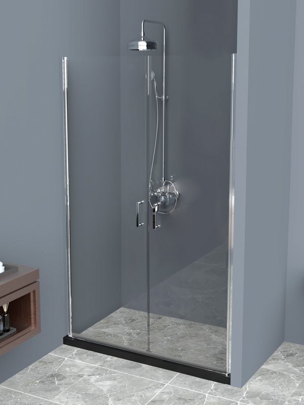 Душевая дверь в нишу BelBagno Uno B-2-120-C-Cr стекло прозрачное