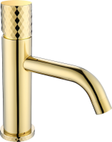 Смеситель для раковины Boheme Stick 121-GG gold diamond gold