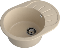 Мойка кухонная GranFest Rondo R-580L кашемир