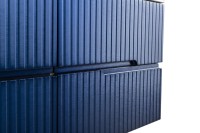 Мебель для ванной комнаты Cezares Duet 120 sapfiro, раковина Cezares CZR-8073-120-2 двойная