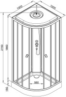 Душевая кабина DTO L 901EL