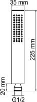 Смеситель для ванны с душем Wasserkraft Glan 6601
