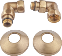 Полотенцесушитель водяной Secado Турин Плюс 100х50х60 100x60 см, бронза, лесенка, латунь