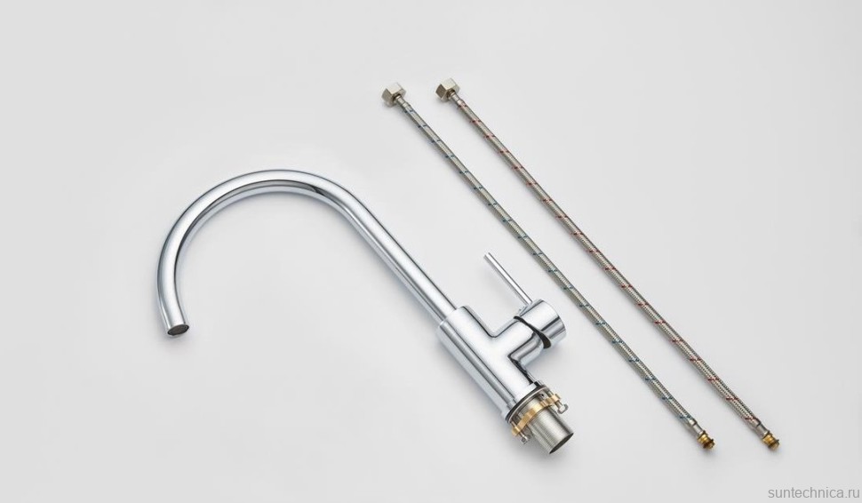 Смеситель для кухни Emar Steel ЕС - 3004 хром