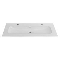 Тумба с раковиной Cezares Duet 120 bianco opaco, раковина Cezares CZR-8073-120-1-2