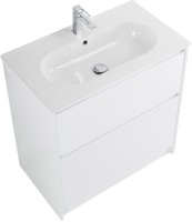 Мебель для ванной комнаты BelBagno Kraft 80 напольная, bianco opaco, раковина LOV-800-LVB