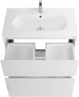 Мебель для ванной комнаты BelBagno Kraft 80 напольная, bianco opaco, раковина LOV-800-LVB