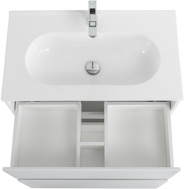 Мебель для ванной комнаты BelBagno Kraft 80 напольная, bianco opaco, раковина LOV-800-LVB