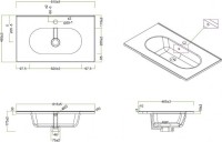 Мебель для ванной комнаты BelBagno Kraft 80 напольная, bianco opaco, раковина LOV-800-LVB
