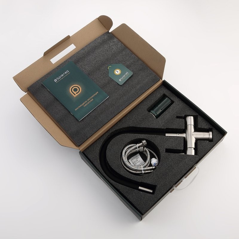 Смеситель для кухни с подключением фильтра Splenka S70.64.05, сатин