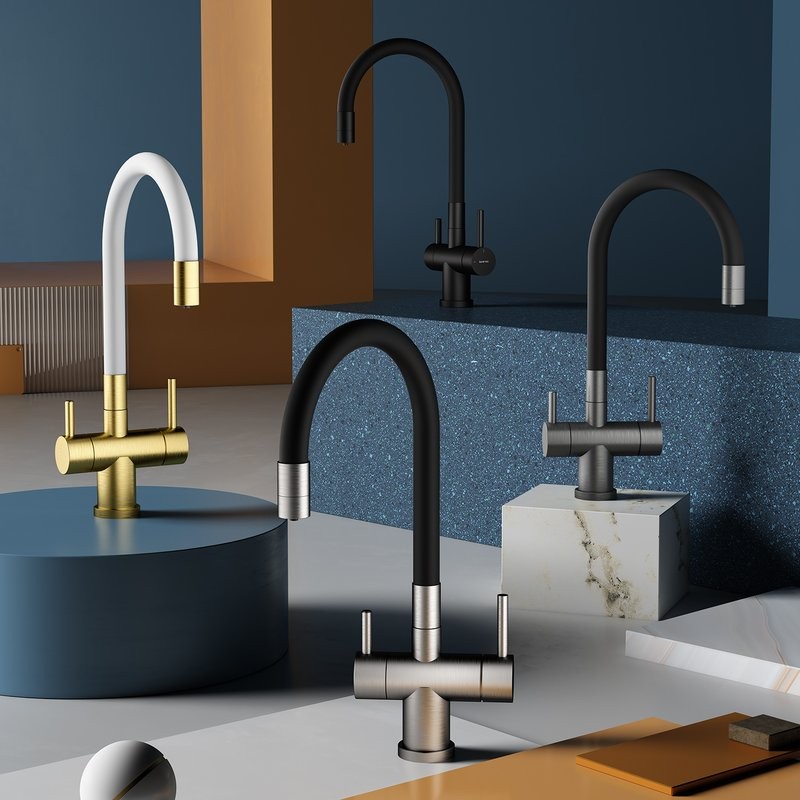 Смеситель для кухни с подключением фильтра Splenka S70.64.05, сатин