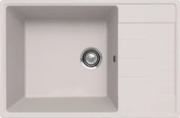 Мойка кухонная Ulgran Quartz Prima 760 жасмин + дозатор UQ 02 жасмин