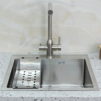 Мойка кухонная Melana ProfLine R5050H сатин, в комплекте с коландером