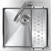 Мойка кухонная Melana ProfLine R5050H сатин, в комплекте с коландером