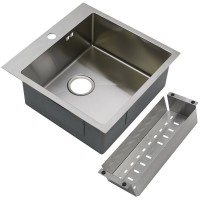 Мойка кухонная Melana ProfLine R5050H сатин, в комплекте с коландером