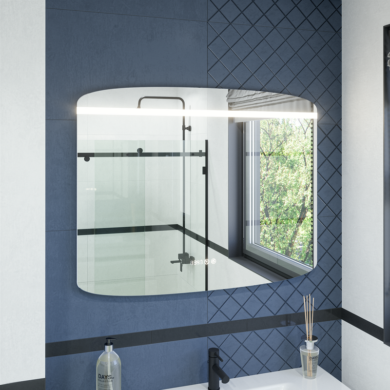 Зеркало Caprigo Софт 100 с подогревом, с часами