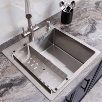 Мойка кухонная Melana ProfLine R5050HK в комплекте с дозатором, сатин