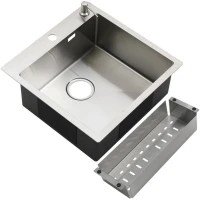 Мойка кухонная Melana ProfLine R5050HK в комплекте с дозатором, сатин