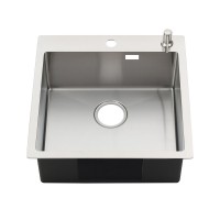 Мойка кухонная Melana ProfLine R5050HK в комплекте с дозатором, сатин