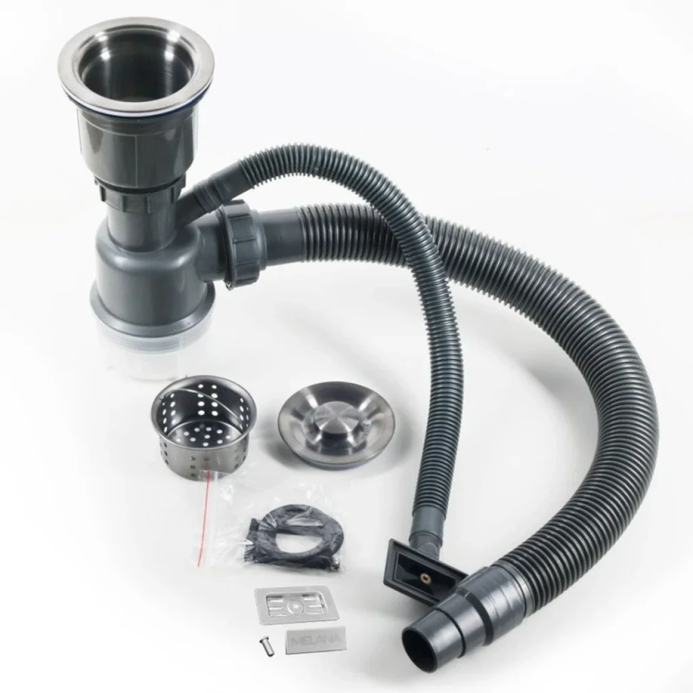 Мойка кухонная Melana ProfLine R5050HK в комплекте с дозатором, сатин
