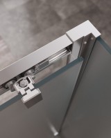 Душевой уголок Cezares Molveno AH-12 150х90 см, профиль хром, стекло рифленое