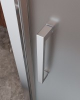 Душевой уголок Cezares Molveno AH-12 150х90 см, профиль хром, стекло рифленое