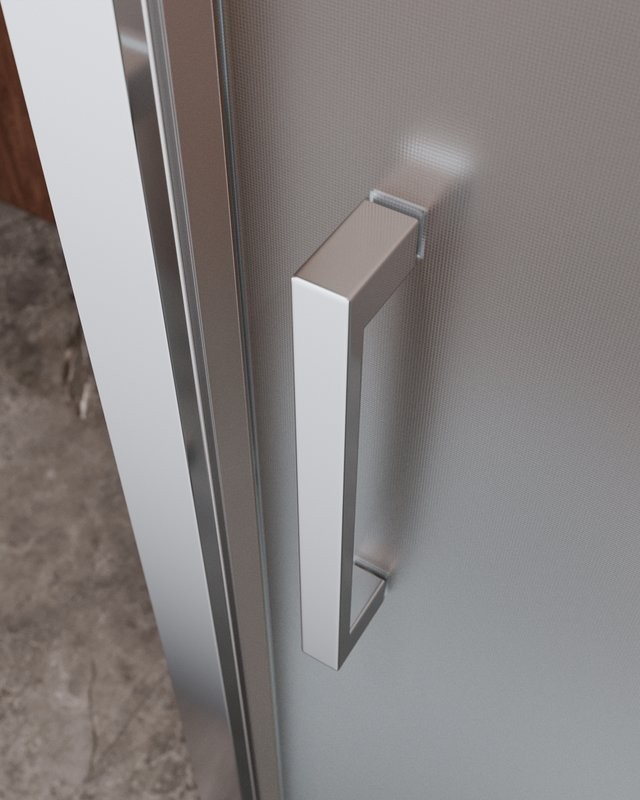 Душевой уголок Cezares Molveno AH-12 150х90 см, профиль хром, стекло рифленое