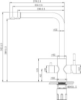 Комплект Мойка GranFest Quarz Z13 черный + Смеситель ESKO K24 B черный