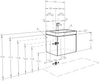 Мебель для ванной комнаты AQUATON Асти 55 белая