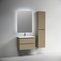 Тумба с раковиной Sancos Folk 70 подвесная, капучино, раковина CN7031