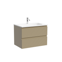 Тумба с раковиной Sancos Folk 70 подвесная, капучино, раковина CN7031