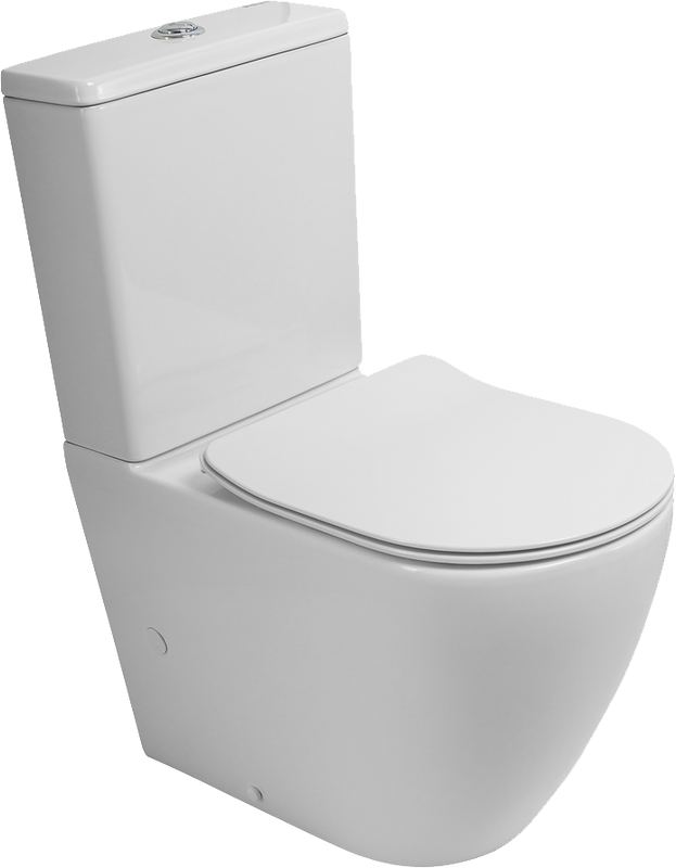 Унитаз-компакт напольный BelBagno Sfera-r BB2141CP-TOR безободковый, крышка BB2034SC с микролифтом, бачок BB2141T