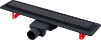 Душевой трап (лоток) Berges Optim Line Black 095508 80 см, матовый черный