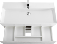 Мебель для ванной комнаты Cezares Molveno 46 100 legno bianco, с раковиной Cezares CZR-MIL-100-LVB