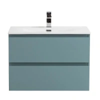Тумба с раковиной BelBagno Kraft 70 подвесная, матовая голубая, раковина bb-8099-70