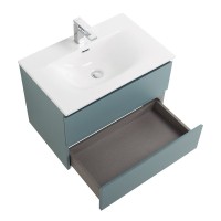 Тумба с раковиной BelBagno Kraft 70 подвесная, матовая голубая, раковина bb-8099-70