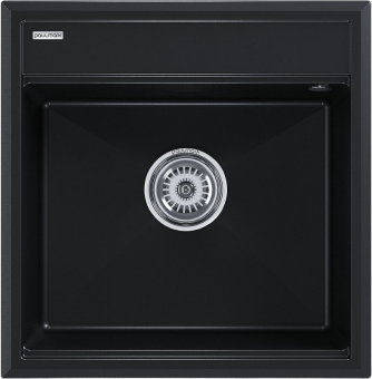 Мойка кухонная Paulmark Stepia 500 PM115051-BLM черный металлик
