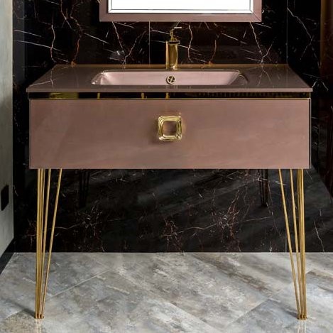 Тумба под раковину Armadi Art Lucido 100 лиловая