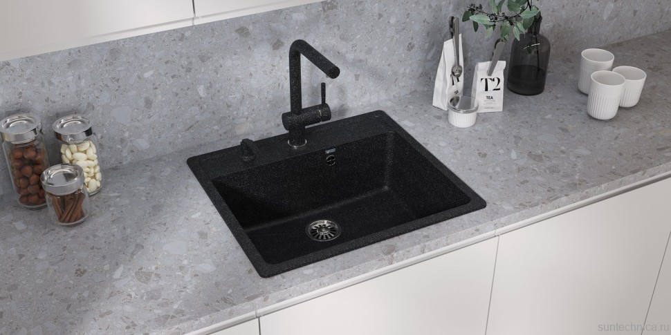 Мойка кухонная Ulgran U-104 -308 черная