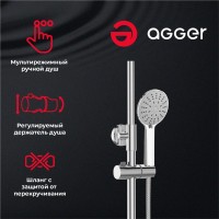 Душевая стойка Agger Thermo A2461100 хром