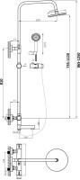 Душевая стойка Agger Thermo A2461100 хром