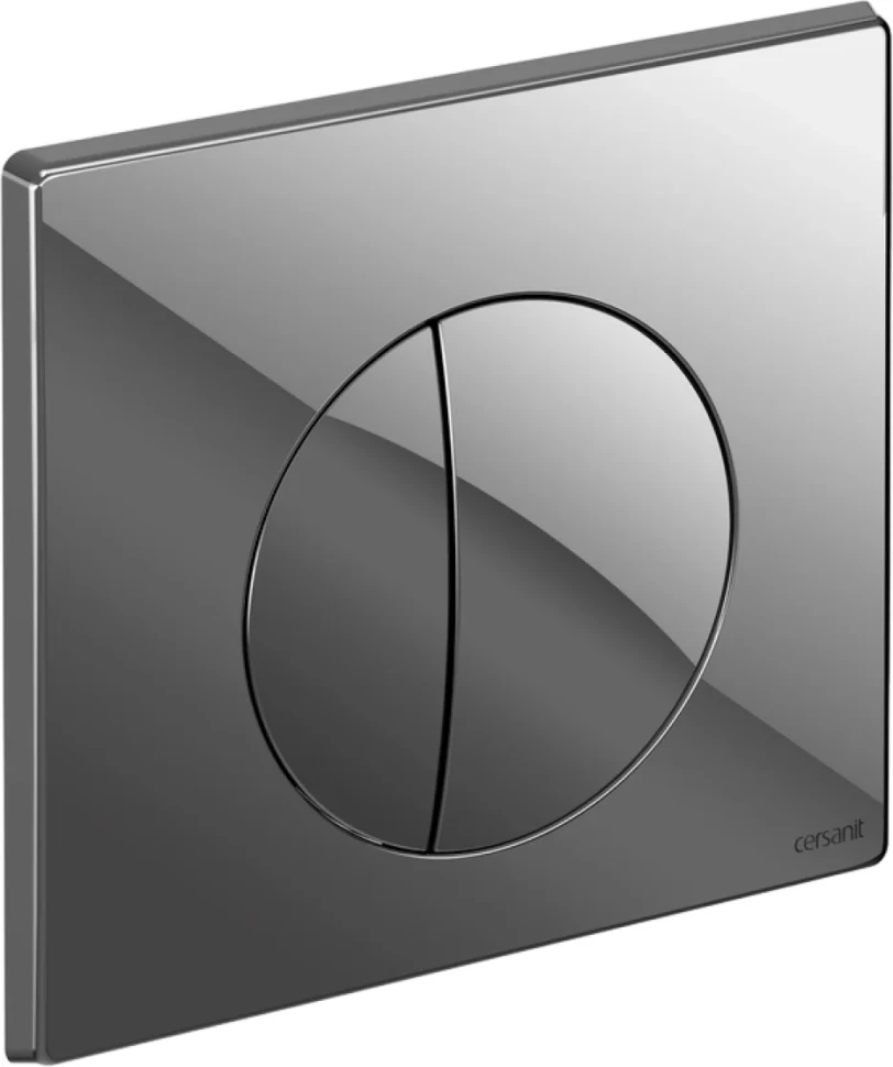 Комплект Cersanit Унитаз подвесной Delfi TPL + Крышка-сиденье Delfi DPL EO slim + Инсталляция Black + Кнопка Leon глянцевый хром